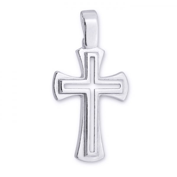 Pandantiv argint 925 rodiat in forma de cruce Be Spiritual [1]